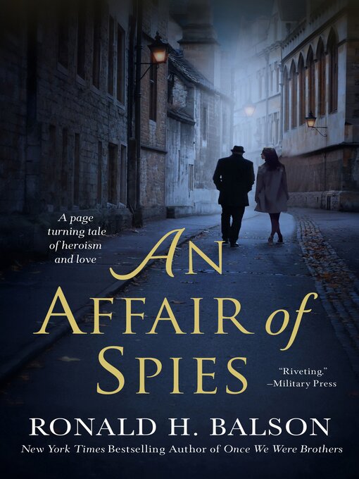Title details for An Affair of Spies by Ronald H. Balson - Available